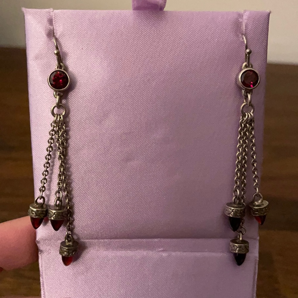 Versani Original Statement Natural Garnet Sterlin… - image 1